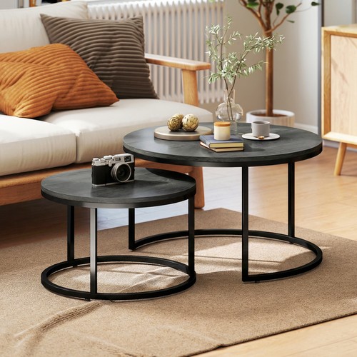 Homcom couchtisch rund - couchtisch,