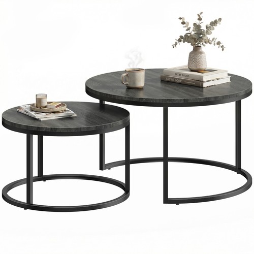 Couchtisch rund 2er set - couchtisch,