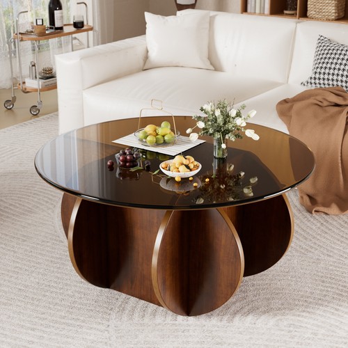 Couchtisch glas holz - glas,