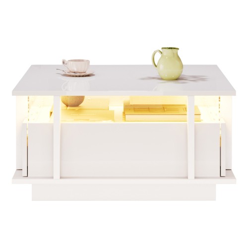 Couchtisch hochglanz 70x70x35 - couchtisch,