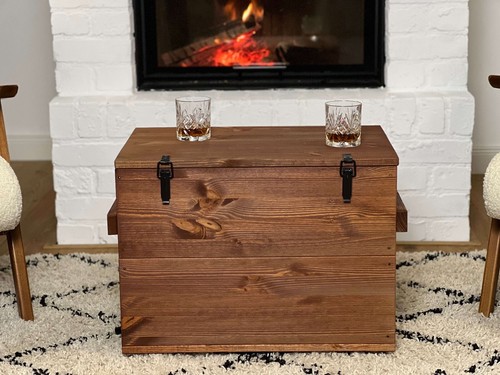 Truhe couchtisch holz - truhe, massiv