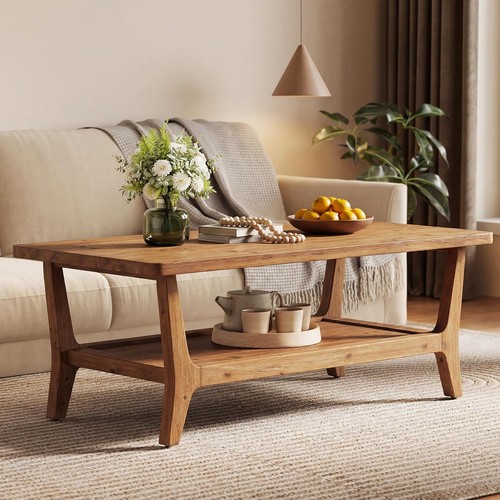 Massivholz couchtisch zoll - couchtisch,