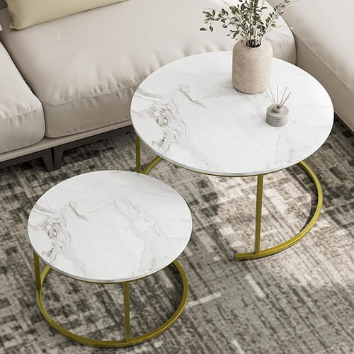 Ware couchtisch rund 2er - couchtisch,