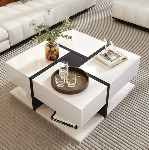 Couchtisch mit schubladen - couchtisch,