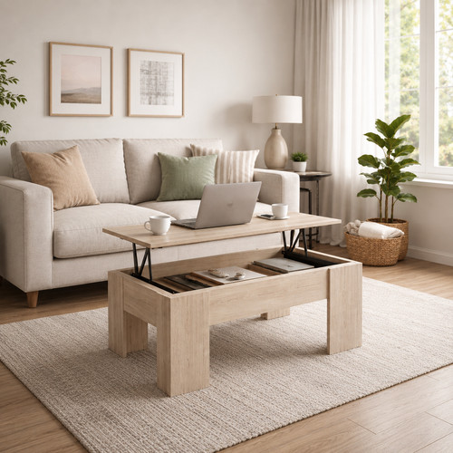 Höhenverstellbarer couchtisch - höhenverstellbarer,
