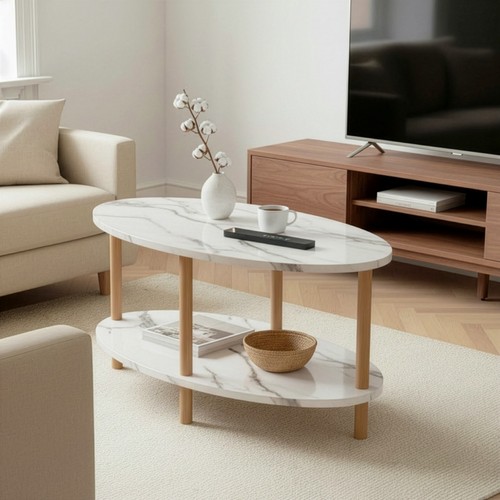 Couchtisch oval ebenen - couchtisch, 2